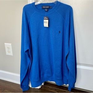 NWT Polo Ralph Lauren Golf Basic Sweatshirt Pullover L Blue